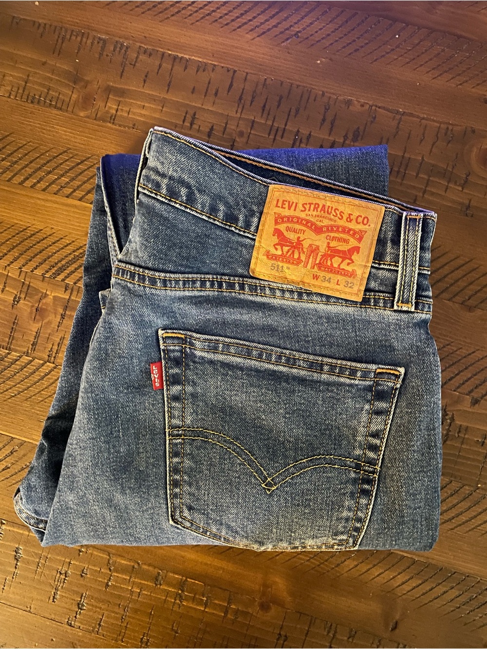 Levi's Slim Men's Blue Jeans 34x32